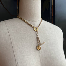 Load image into Gallery viewer, c. Turn of the Century Locket + Chains Necklace