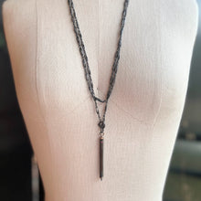 Load image into Gallery viewer, c. Late 19th Century Gunmetal Chain + Pencil