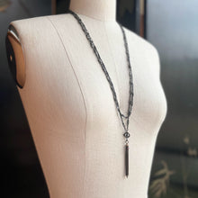 Load image into Gallery viewer, c. Late 19th Century Gunmetal Chain + Pencil