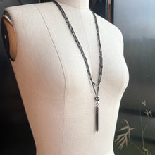 Load image into Gallery viewer, c. Late 19th Century Gunmetal Chain + Pencil