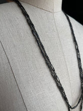 Load image into Gallery viewer, c. Late 19th Century Gunmetal Chain + Pencil