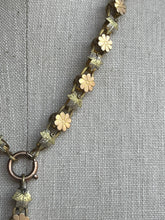 Load image into Gallery viewer, c. 1880s Gold Filled Daisy Book Chain