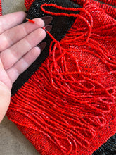 Load image into Gallery viewer, c. 1920s-1930s Black + Orange Beaded Purse