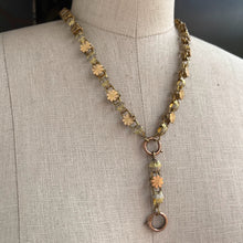Load image into Gallery viewer, c. 1880s Gold Filled Daisy Book Chain