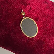 Load image into Gallery viewer, c. 1870s Pietra Dura 14k Gold Pendant