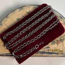 Load image into Gallery viewer, 19th c. Silver Muff / Long Guard Chain