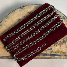 Load image into Gallery viewer, 19th c. Silver Muff / Long Guard Chain