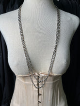 Load image into Gallery viewer, 19th c. Silver Muff / Long Guard Chain