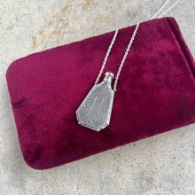 Load image into Gallery viewer, Art Deco Sterling Silver Perfume Bottle Necklace | 18" Chain