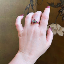 Load image into Gallery viewer, c. 1930s-1940s 14k Gold Cat's Eye Ruby Ring