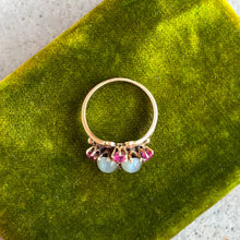 Load image into Gallery viewer, c. 1930s-1940s 14k Gold Cat's Eye Ruby Ring
