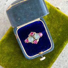 Load image into Gallery viewer, c. 1930s-1940s 14k Gold Cat's Eye Ruby Ring