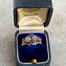 Load image into Gallery viewer, c. 1930s-1940s 14k Gold Cat's Eye Ruby Ring