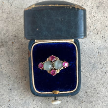 Load image into Gallery viewer, c. 1930s-1940s 14k Gold Cat's Eye Ruby Ring