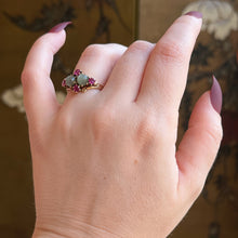 Load image into Gallery viewer, c. 1930s-1940s 14k Gold Cat's Eye Ruby Ring