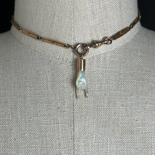 Load image into Gallery viewer, 19th c. Mano Cornuto Mother of Pearl Pendant