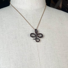 Load image into Gallery viewer, c. 1890s-1900s Garnet Snake Brooch