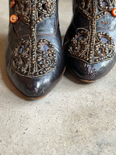 Load image into Gallery viewer, c. 1910s Studded Leather Cutout Boots