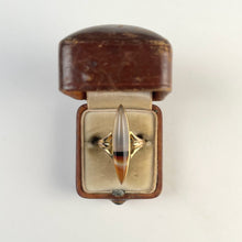 Load image into Gallery viewer, Late 19th c. 10-12k Gold Agate Ring | Sz 6