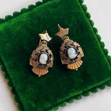 Load image into Gallery viewer, c. 1880s Gold Filled Hardstone Cameo Earrings