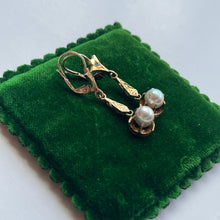 Load image into Gallery viewer, Early 20th c. 14k Gold Vermeil Earrings