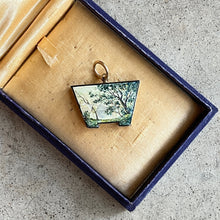 Load image into Gallery viewer, Mid-19th c. 14k Gold Enamel Locket with Hair