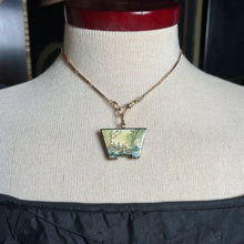 Load image into Gallery viewer, Mid-19th c. 14k Gold Enamel Locket with Hair