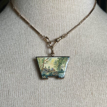 Load image into Gallery viewer, Mid-19th c. 14k Gold Enamel Locket with Hair