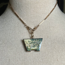 Load image into Gallery viewer, Mid-19th c. 14k Gold Enamel Locket with Hair