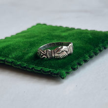 Load image into Gallery viewer, 1880s Sterling Silver Fede Ring | Hallmarked 1884