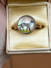Load image into Gallery viewer, 14k Gold Essex Crystal Dog Conversion Ring