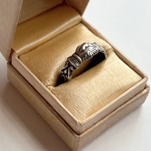 Load image into Gallery viewer, 1880s Sterling Silver Fede Ring | Hallmarked 1884