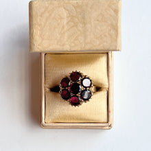 Load image into Gallery viewer, Late 19th c. 10k Gold Flat Cut Garnet Conversion Ring