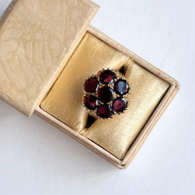 Load image into Gallery viewer, Late 19th c. 10k Gold Flat Cut Garnet Conversion Ring