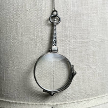 Load image into Gallery viewer, c. 1910s-1920s Sterling Silver Lorgnette + Chain