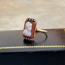 Load image into Gallery viewer, c. 1880s-1890s 10k Gold Cameo Ring