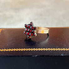 Load image into Gallery viewer, Late 19th c. 10k Gold Garnet Star Conversion Ring
