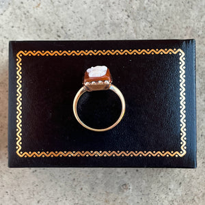 c. 1880s-1890s 10k Gold Cameo Ring