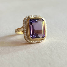 Load image into Gallery viewer, c. 1930s-1940s 14k Yellow Gold Amethyst Ring