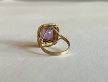 Load image into Gallery viewer, c. 1930s-1940s 14k Yellow Gold Amethyst Ring