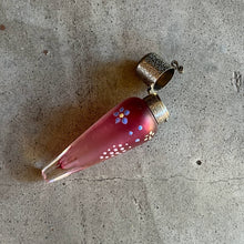 Load image into Gallery viewer, c. 1910s-1920s Pink Frosted Glass Perfume Bottle