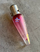 Load image into Gallery viewer, c. 1910s-1920s Pink Frosted Glass Perfume Bottle