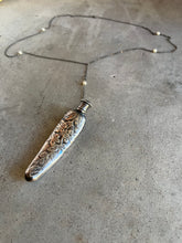 Load image into Gallery viewer, c. 1910s Sterling Silver Perfume Bottle Necklace