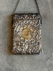 c. 1900s Sterling Silver Chatelaine Card Case