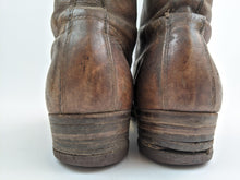 Load image into Gallery viewer, 1900s-1910s Tall Brown Lace Up Boots | Approx Size 7-7.5