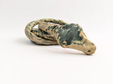 Load image into Gallery viewer, Antique Hand Painted Silk Snake