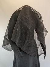 Load image into Gallery viewer, Mid-Late 19th Century Crape Mourning Veil