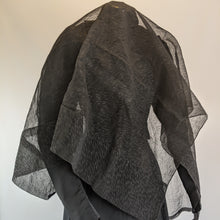 Load image into Gallery viewer, Mid-Late 19th Century Crape Mourning Veil