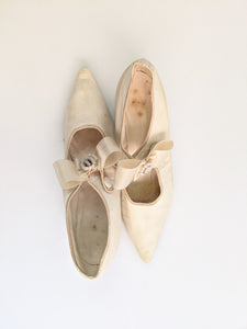 Late Victorian Pointed Toe Wedding Shoes