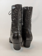 Load image into Gallery viewer, 1910s-1920s Black Lace Up Boots | Approx Sz 8.5-9